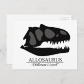 Carte Postale Allosaurus (Devant / Derrière)