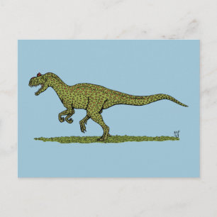 Carte Postale Allosaurus de Dinosaure Jurassique