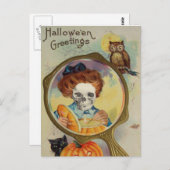 Carte Postale Allumage de la lanterne de Jack O (Devant / Derrière)