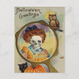 Carte Postale Allumage de la lanterne de Jack O
