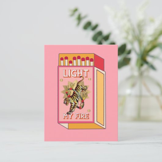 Carte Postale Allumer mon image de boîte à feu (Debout devant)