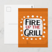 Carte postale : Allumez le grill ! (Devant / Derrière)