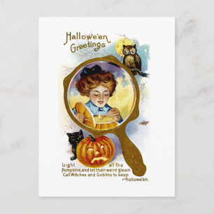 Carte Postale Allumez tous les Citrouilles !