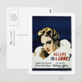 Carte Postale Allure ou un leurre ? (Devant / Derrière)