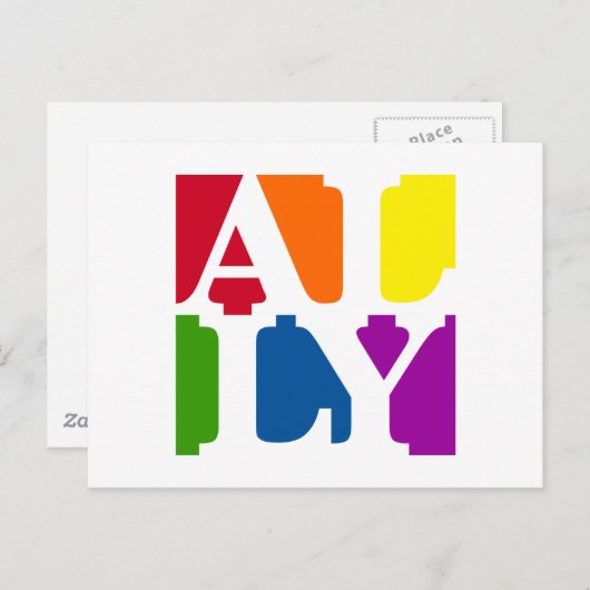 Carte postale Ally Pop White (Devant / Derrière)