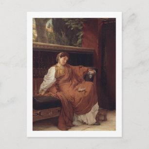 Carte Postale Alma-Tadema   Lesbia pleut sur un moineau