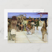 Carte Postale Alma-Tadema |Une dédicace à Bacchus (Devant / Derrière)