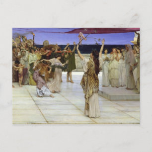 Carte Postale Alma-Tadema   Une dédicace à Bacchus
