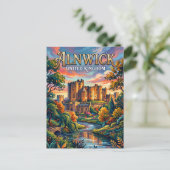 Carte Postale Alnwick Royaume-Uni (Debout devant)