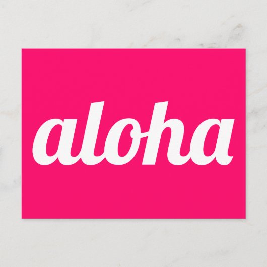 Carte Postale Aloha ! (Devant)