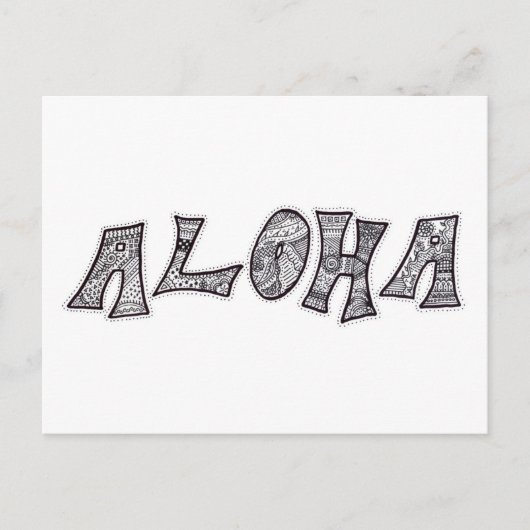Carte postale Aloha (Devant)