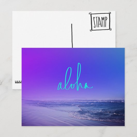 Carte Postale Aloha (Devant / Derrière)