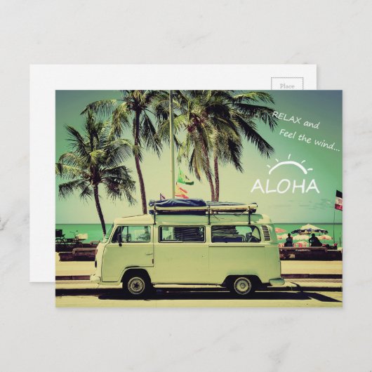 Carte postale ALOHA (Devant / Derrière)