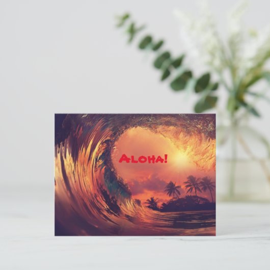 Carte postale Aloha (Debout devant)