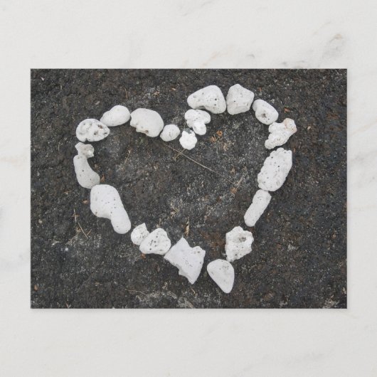 Carte Postale Aloha * Amour * Coeur de Corail - Personnalisable! (Devant)