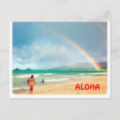 Carte Postale Aloha Arc-en-ciel (Devant)