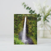 Carte Postale Aloha cascade d'Hawaï (Debout devant)