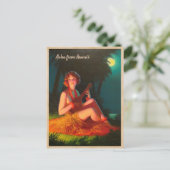 Carte Postale Aloha de Hawaii / Fille avec Ukulele (Debout devant)