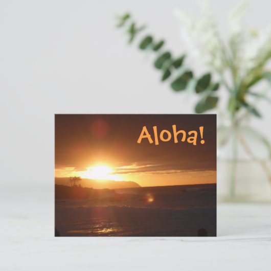Carte Postale Aloha de Hawaii Postcard (Debout devant)