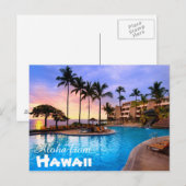 Carte Postale Aloha de Hawaii Postcard (Devant / Derrière)