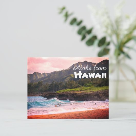 Carte Postale Aloha de Hawaii Postcard (Debout devant)