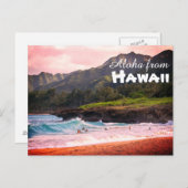 Carte Postale Aloha de Hawaii Postcard (Devant / Derrière)