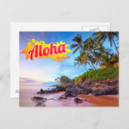 Carte Postale Aloha de Hawaii Postcard (Devant / Derrière)