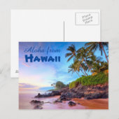 Carte Postale Aloha de Hawaii Postcard (Devant / Derrière)
