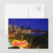 Carte Postale Aloha de Hawaii Postcard (Devant / Derrière)
