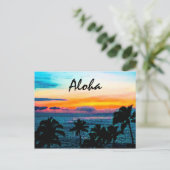 Carte Postale Aloha de Hawaii Tropical (Debout devant)
