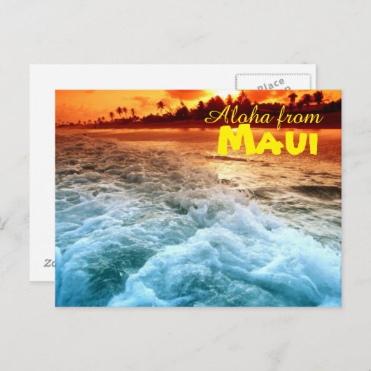 Carte Postale Aloha de Maui (Devant / Derrière)