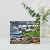 Carte Postale Aloha de Oahu Hawaii (Debout devant)