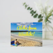 Carte Postale Aloha De Waikiki (Debout devant)