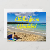 Carte Postale Aloha De Waikiki (Devant / Derrière)