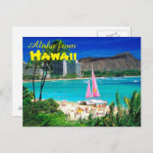 Carte Postale Aloha d'Hawaï (Devant / Derrière)