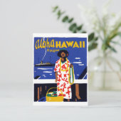 Carte Postale Aloha d'Hawaï 1920 (Debout devant)