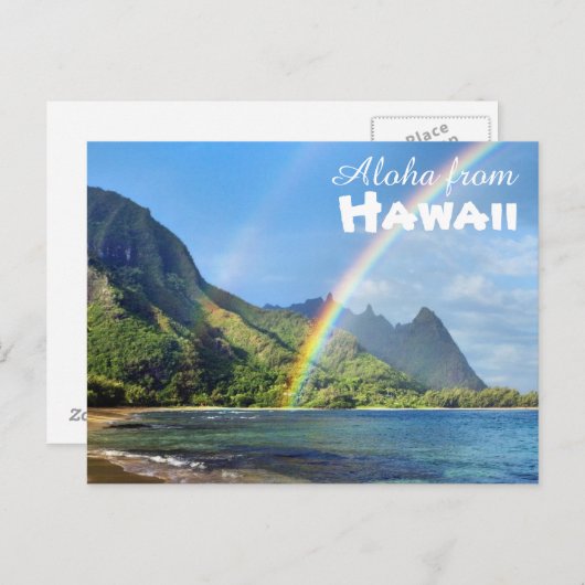 Carte Postale Aloha d'Hawaii (Devant / Derrière)