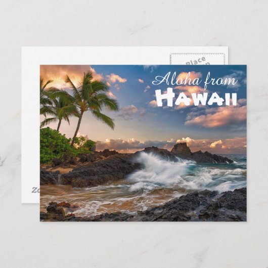 Carte Postale Aloha d'Hawaii (Devant / Derrière)