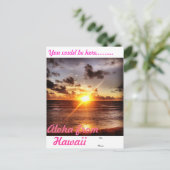 Carte Postale Aloha d'Hawaii (Debout devant)