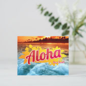 Carte postale Aloha d'Hawaii (Debout devant)