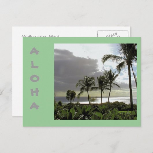CARTE POSTALE "ALOHA FROM MAUI" (Devant / Derrière)