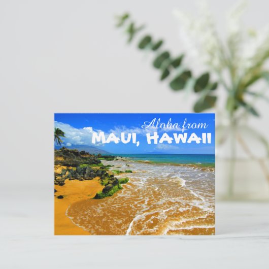 Carte Postale Aloha from Maui Hawaii Postcard (Debout devant)