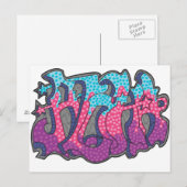 Carte postale Aloha Graffiti (Devant / Derrière)