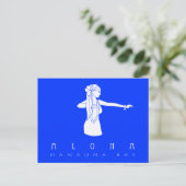 Carte Postale Aloha Hawaii Hula Danseuse (Debout devant)