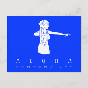 Carte Postale Aloha Hawaii Hula Danseuse