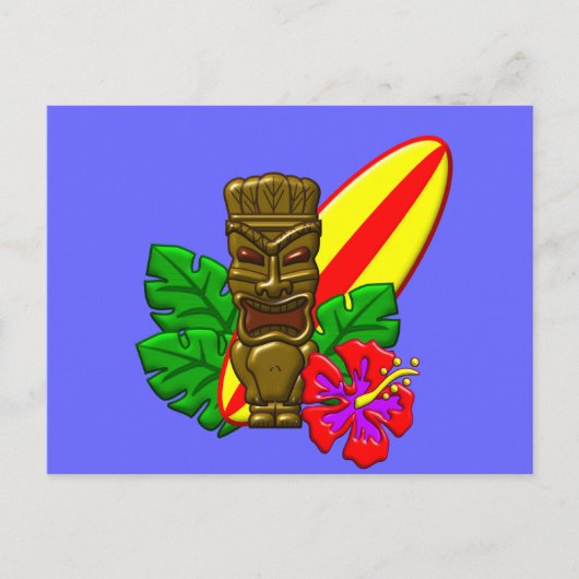 Carte Postale Aloha Hawaii Surfer (Devant)