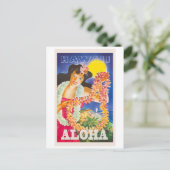 Carte Postale Aloha, Hawaii, Voyage Vintage (Debout devant)