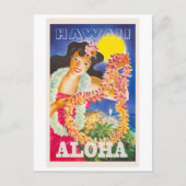 Carte Postale Aloha, Hawaii, Voyage Vintage (Devant)