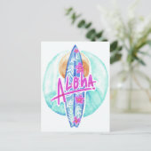 Carte postale Aloha Hawaiian Surfer (Debout devant)