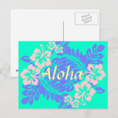 Carte postale Aloha hibiscus (Devant / Derrière)